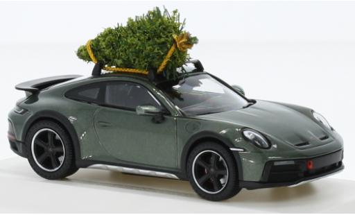 Diecast model cars Porsche 992 1/43 I Spark 911  Dakar metallise green foncé Christmas Edition 2023 Porsche 992 1/43 I Spark 911  Dakar metallise green foncé Christmas Edition 2023 diecast model cars