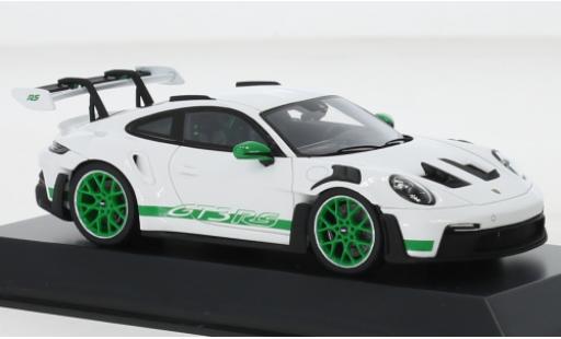 Porsche 992 GT3 R 1/43 I Spark 911  S white/Décorer 2022 diecast model cars