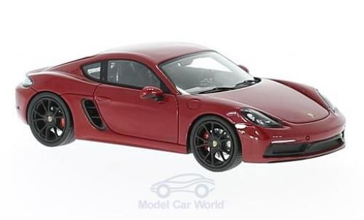 Diecast model cars Porsche Cayman 1/43 Spark 718 GTS red Porsche Cayman 1/43 Spark 718 GTS red diecast model cars