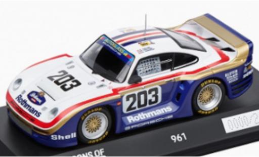 Porsche 961 1/43 Spark No.203 Rothmans AG Rothmans 24h Le Mans 1987 R.Metge/C.Haldi/K.Nierop diecast model cars