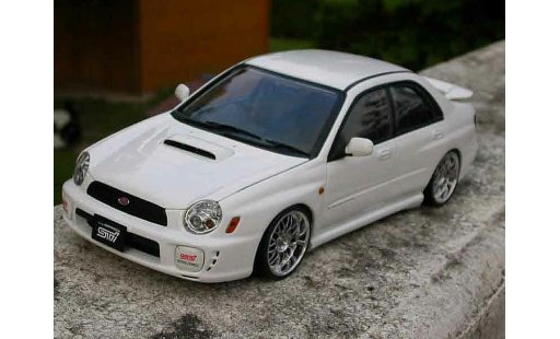 Subaru Impreza WRX 1/18 Autoart STI jantes roja diecast model cars
