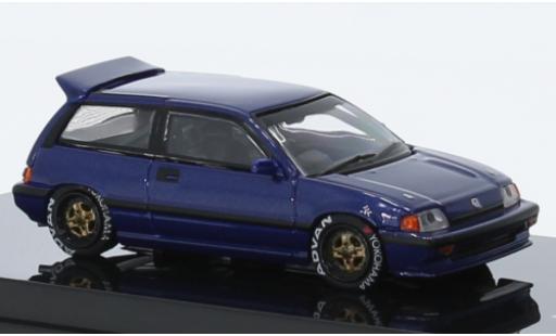 Honda Civic 1/64 INNO64 Si E-AT blue foncé RHD diecast model cars