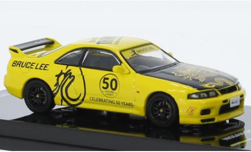Diecast model cars Nissan Skyline 1/64 INNO64 GT-R (R33) yellow/black RHD Nissan Skyline 1/64 INNO64 GT-R (R33) yellow/black RHD diecast model cars