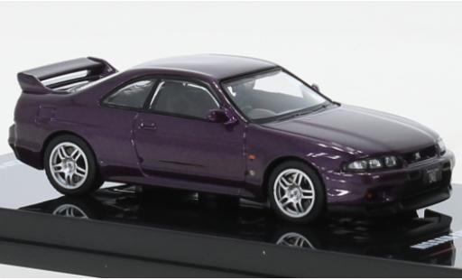 Diecast model cars Nissan Skyline 1/64 INNO64 GT-R (R33) metallise purple RHD Nissan Skyline 1/64 INNO64 GT-R (R33) metallise purple RHD diecast model cars