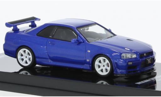 Diecast model cars Nissan Skyline 1/64 INNO64 GT-R (R34) V-Spec II NUR blue RHD Nissan Skyline 1/64 INNO64 GT-R (R34) V-Spec II NUR blue RHD diecast model cars