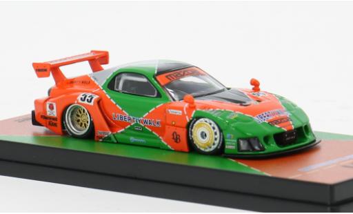 Diecast model cars Mazda RX7 1/64 INNO64 (FD3S) LB-Super Silhouette grün/orange 1:64 Mazda RX7 1/64 INNO64 (FD3S) LB-Super Silhouette grün/orange 1:64 diecast model cars
