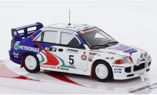 Diecast model cars Mitsubishi Lancer 1/64 INNO64 Evo III No.5 RalliArt Petronas Rally Malaysia 1996 K.Shinozuka/F.Gocentas Mitsubishi Lancer 1/64 INNO64 Evo III No.5 RalliArt Petronas Rally Malaysia 1996 K.Shinozuka/F.Gocentas diecast model cars