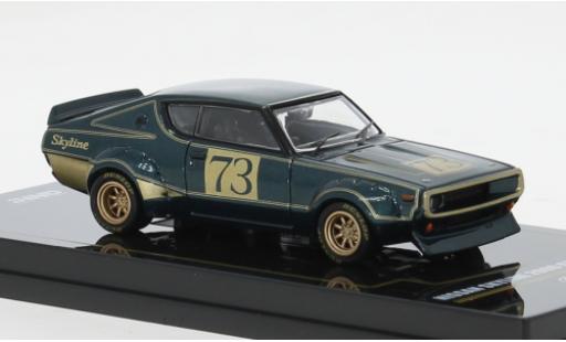 Nissan Skyline 1/64 INNO64 2000 GT-R (KPGC110) grün/gold 1972 1:64 diecast model cars