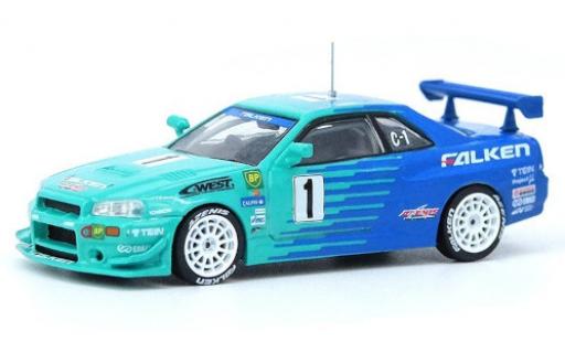 Diecast model cars Nissan Skyline 1/64 INNO64 GT-R (R34) RHD Falken Super Taikyu 2001 Nissan Skyline 1/64 INNO64 GT-R (R34) RHD Falken Super Taikyu 2001 diecast model cars