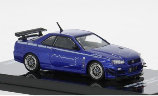 Diecast model cars Nissan Skyline 1/64 INNO64 GT-R (R34) V-Spec blau 1:64 Nissan Skyline 1/64 INNO64 GT-R (R34) V-Spec blau 1:64 diecast model cars