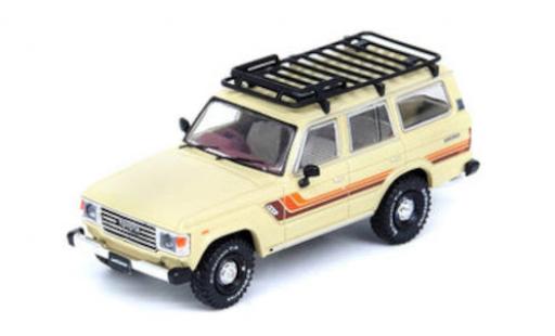 Diecast model cars Toyota Land Cruiser 1/64 INNO64 FJ60 beige/Dekor RHD Toyota Land Cruiser 1/64 INNO64 FJ60 beige/Dekor RHD diecast model cars