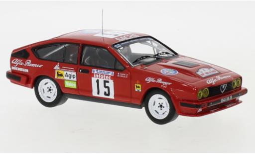 Alfa Romeo GT 1/43 IXO V6 No.15 Rallye WM Tour de Corse 1986 B.Balas/E.Laine diecast model cars