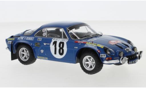 Alpine A110 1/24 IXO Renault No.18 Rallye Monte Carlo 1973 J-C.Andruet/Biche diecast model cars