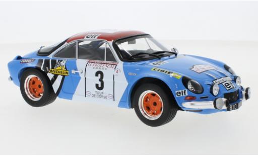 Diecast model cars Alpine A110 1/18 IXO Renault No.3 Tour de Corse 1973 B.Darniche/A.Mahe Alpine A110 1/18 IXO Renault No.3 Tour de Corse 1973 B.Darniche/A.Mahe diecast model cars