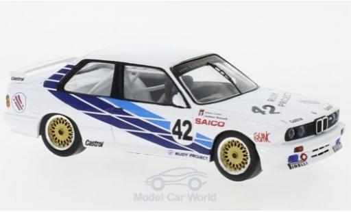 Bmw M3 1/43 IXO (E30) No.42 CiBiEmme WTCC Dijon 1987 J.Cecotto/G.Brancatelli diecast model cars