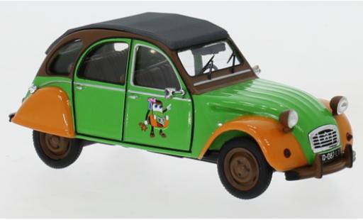 Citroen 2CV 1/43 IXO 2 CV green/orange 1978 diecast model cars