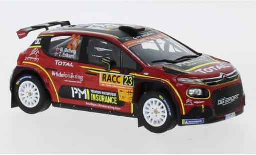 Citroen C3 1/43 IXO R5 No.23 Racing Total Rally Catalunya 2019 M.Ostberg/T.Eriksen diecast model cars