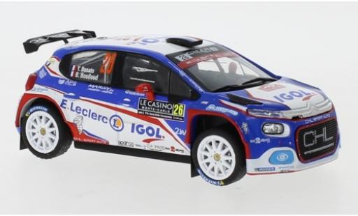 Citroen C3 1/43 IXO R5 No.26 Rallye WM Rallye Monte Carlo 2020 Y.Bonato/B.Boulloud diecast model cars