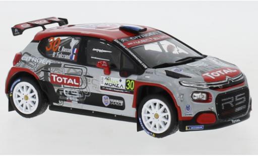 Citroen C3 1/43 IXO R5 No.30 Rallye WM Rallye Monza 2020 Y.Rossel/B.Fulcrand diecast model cars