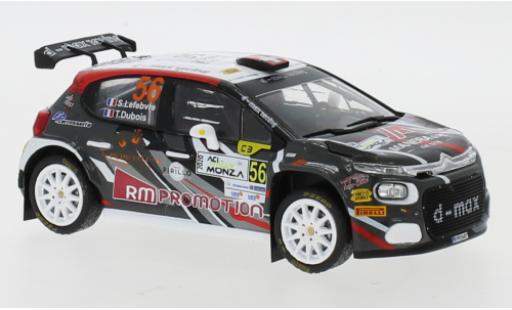 Diecast model cars Citroen C3 1/43 IXO R5 No.56 WRC Rallye Monza 2020 S.Lefebvre/T.Dubios Citroen C3 1/43 IXO R5 No.56 WRC Rallye Monza 2020 S.Lefebvre/T.Dubios diecast model cars