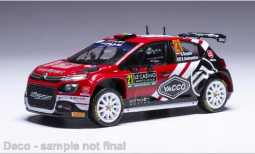 Citroen C3 1/43 IXO Rally 2 No.21 WRC Rallye Monte Carlo 2024 1:43 diecast model cars