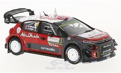 Citroen C3 1/43 IXO WRC No.9 Rallye WM Rallye Sardinien 2017 A.Mikkelsen/A.Jaeger diecast model cars