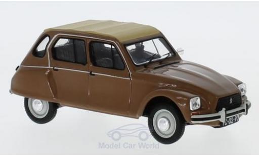 Diecast model cars Citroen Dyane 1/43 IXO Nazare brown/beige 1982 Citroen Dyane 1/43 IXO Nazare brown/beige 1982 diecast model cars