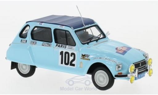 Diecast model cars Citroen Dyane 1/43 IXO No.102 Rallye WM Rally Monte Carlo 1976 M.Peyret/J.J.Cornelli Citroen Dyane 1/43 IXO No.102 Rallye WM Rally Monte Carlo 1976 M.Peyret/J.J.Cornelli diecast model cars