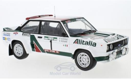 Diecast model cars Fiat 131 1/18 IXO Abarth No.1 Alitalia Rallye WM Rallye Portugal 1978 S.Munari/P.Sodano Fiat 131 1/18 IXO Abarth No.1 Alitalia Rallye WM Rallye Portugal 1978 S.Munari/P.Sodano diecast model cars