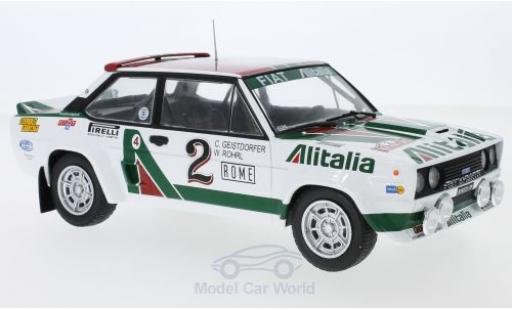 Diecast model cars Fiat 131 1/18 IXO Abarth No.2 Alitalia Rallye WM Rally Monte Carlo 1978 W.Röhrl/C.Geistdörfer Fiat 131 1/18 IXO Abarth No.2 Alitalia Rallye WM Rally Monte Carlo 1978 W.Röhrl/C.Geistdörfer diecast model cars