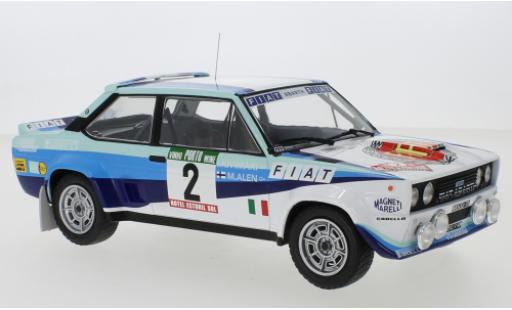 Diecast model cars Fiat 131 1/18 IXO Abarth No.2 Rallye WM Rally Portugal 1980 M.Alen/I.Kivimaki Fiat 131 1/18 IXO Abarth No.2 Rallye WM Rally Portugal 1980 M.Alen/I.Kivimaki diecast model cars