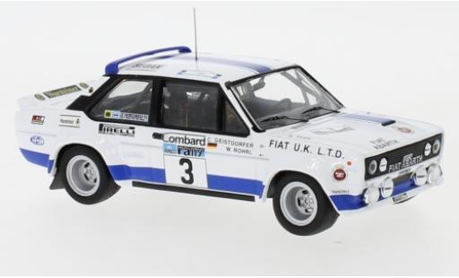 Fiat 131 1/43 IXO Abarth No.3 UK Rallye WM RAC Rallye 1979 W.Röhrl/C.Geistdörfer diecast model cars