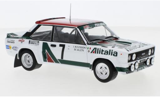 Diecast model cars Fiat 131 1/24 IXO Abarth No.5 Rally Acropolis 1978 W.Röhrl/C.Geistdörfer Fiat 131 1/24 IXO Abarth No.5 Rally Acropolis 1978 W.Röhrl/C.Geistdörfer diecast model cars