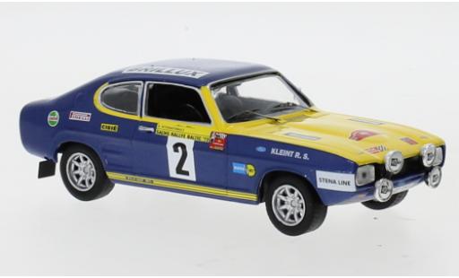 Ford Capri 1/43 IXO No.2 Rallye DM Rally Baltic 1972 W.Röhrl/J.Berger diecast model cars