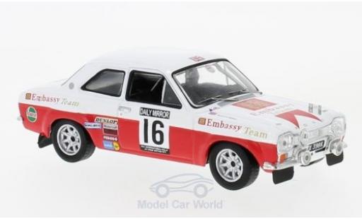 Ford Escort 1/43 IXO MK I RS 1600 No.16 Embassy RAC Rallye 1971 T.Makinen/H.Liddon diecast model cars