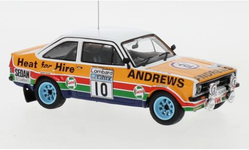 Ford Escort 1/43 IXO MK II RHD No.10 Andrews Rallye WM RAC Rally 1979 R.Brookes/P.White diecast model cars