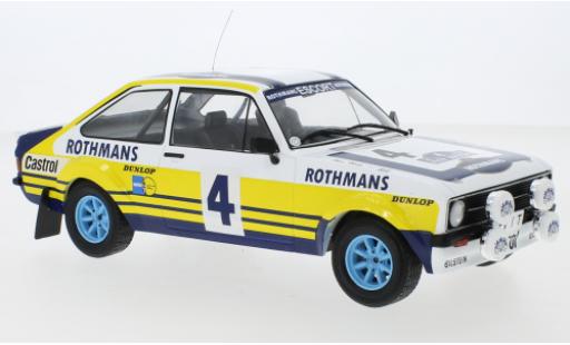 Diecast model cars Ford Escort 1/18 IXO MK II RS 1800 No.4 Rallye Acropolis 1979 H.Mikkola/A.Hertz Ford Escort 1/18 IXO MK II RS 1800 No.4 Rallye Acropolis 1979 H.Mikkola/A.Hertz diecast model cars