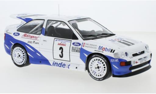 Diecast model cars Ford Escort 1/18 IXO RS Cosworth No.3 Rallye WM Tour de Corse 1993 F.Delecour/D.Grataloup Ford Escort 1/18 IXO RS Cosworth No.3 Rallye WM Tour de Corse 1993 F.Delecour/D.Grataloup diecast model cars