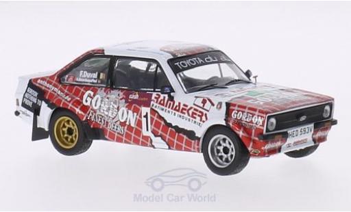 Ford Escort MKI 1/43 IXO RS MKII No.1 Gordon Boucles de Spa 2014 F.Duval/A.Bourdeaud hui diecast model cars