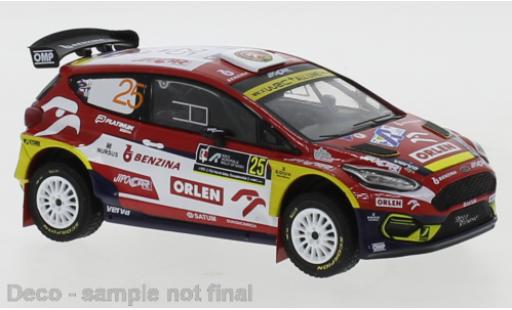 Diecast model cars Ford Fiesta 1/43 IXO R5 MkII No.25 Orlen Rally Acropolis 2021 M.Prokop/M.Ernst Ford Fiesta 1/43 IXO R5 MkII No.25 Orlen Rally Acropolis 2021 M.Prokop/M.Ernst diecast model cars