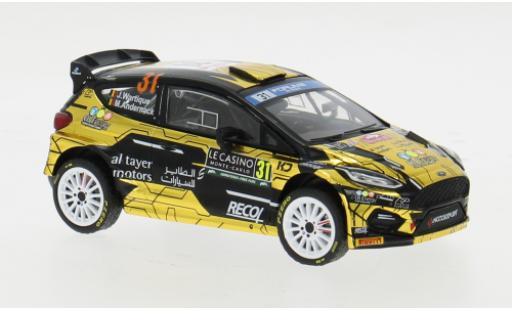 Diecast model cars Ford Fiesta 1/43 IXO Rally2 No.31 WRC Rallye Monte Carlo 2024 1:43 Ford Fiesta 1/43 IXO Rally2 No.31 WRC Rallye Monte Carlo 2024 1:43 diecast model cars