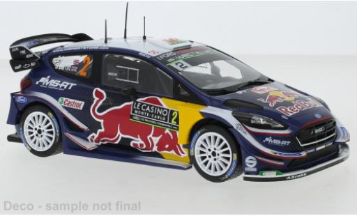 Ford Fiesta 1/24 IXO WRC No.2 MS Sport Red Bull Rallye Monte Carlo 2018 E.Evans/D.Barritt diecast model cars