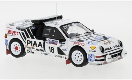 Ford RS 200 1/43 IXO RS200 No.18 Rallye WM RAC Rally 1986 S.Andervang/D.West diecast model cars