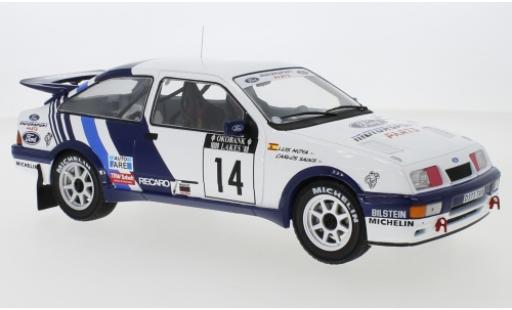 Diecast model cars Ford Sierra 1/18 IXO RS Cosworth No.14 Rallye WM 1000 Lakes Rallye 1988 C.Sainz/L.Moya Ford Sierra 1/18 IXO RS Cosworth No.14 Rallye WM 1000 Lakes Rallye 1988 C.Sainz/L.Moya diecast model cars