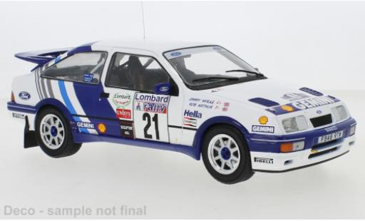 Ford Sierra 1/18 IXO RS Cosworth No.21 RAC Rally 1989 J.McRae/R.Arthur diecast model cars