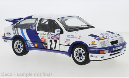 Ford Sierra 1/18 IXO RS Cosworth No.27 RAC Rally 1989 C.McRae/D.Ringer diecast model cars