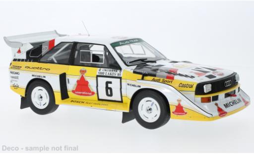 Audi Sport Quattro 1/18 IXO Sport quattro S1 E2 No.6 1000 Lakes Rally 1985 diecast model cars