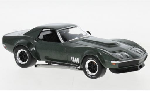 Diecast model cars Chevrolet Corvette 1/43 IXO Douane (C3) metallise green foncé 1972 Chevrolet Corvette 1/43 IXO Douane (C3) metallise green foncé 1972 diecast model cars