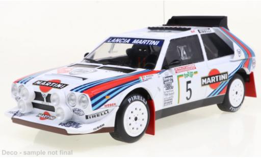 Lancia Delta 1/18 IXO S4 No.5 Rally San Remo 1986 diecast model cars