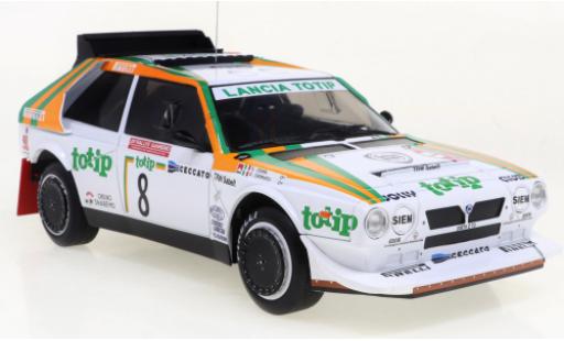 Lancia Delta 1/18 IXO S4 No.8 Rally San Remo 1986 diecast model cars
